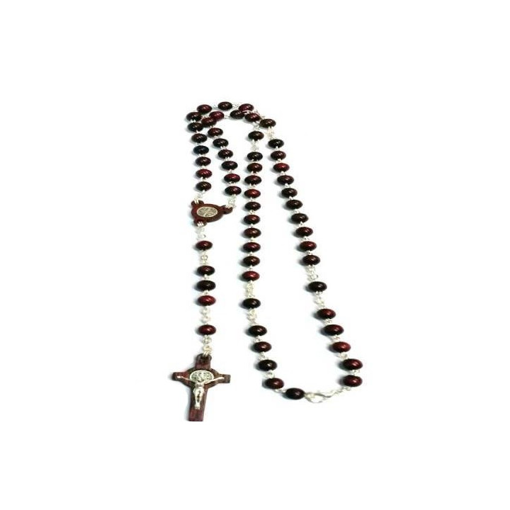 {
  "text": "saint benedict rosary – wood CT"
}
