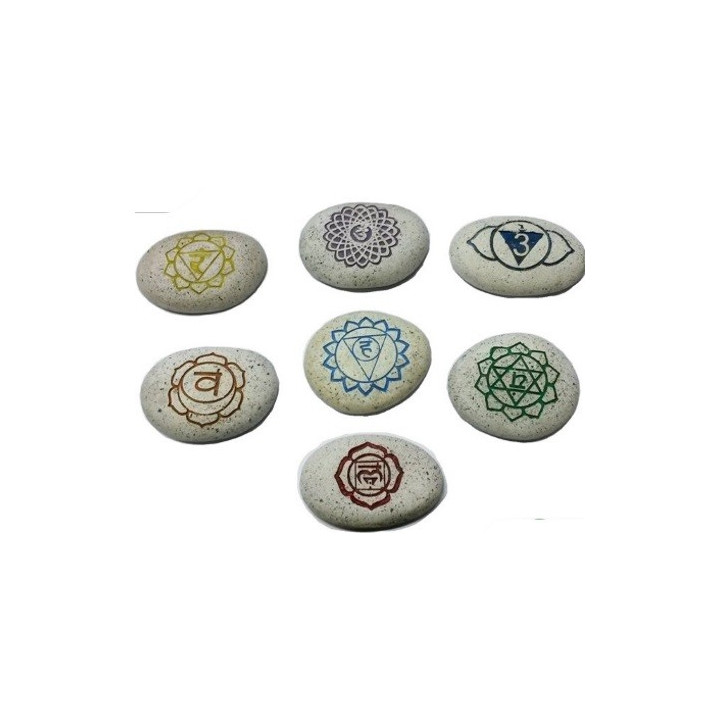 {
  "text": "7 chakra stones"
}