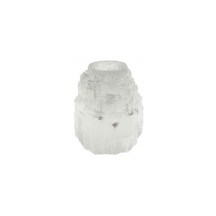 {
  "product_description": "selenite candle holder – tower"
}