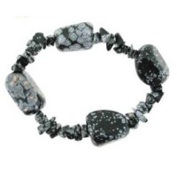 pulsera de obsidiana – 4 piedras