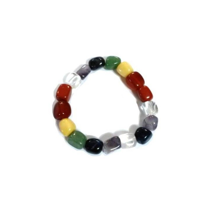pulsera 7 chakras - piedras