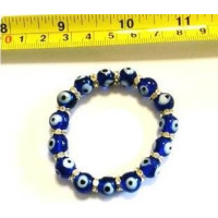 turkey eye bracelet – blue and diamonds