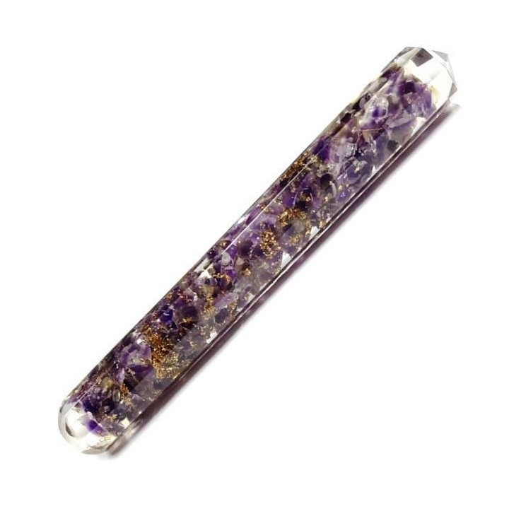 orgonite amethyst massage stick