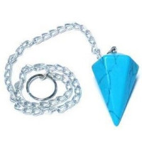 Péndulo de Howlita (Azul)