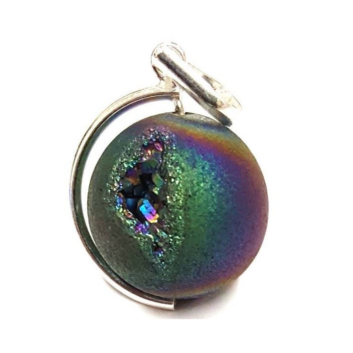 titanium aura pingente – bola (arco-iris aura)