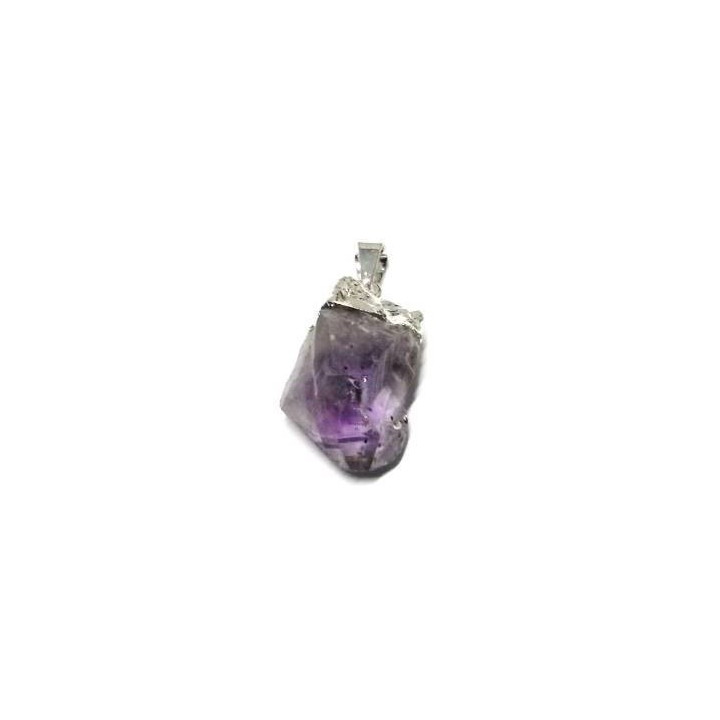 rough tip amethyst - pendant