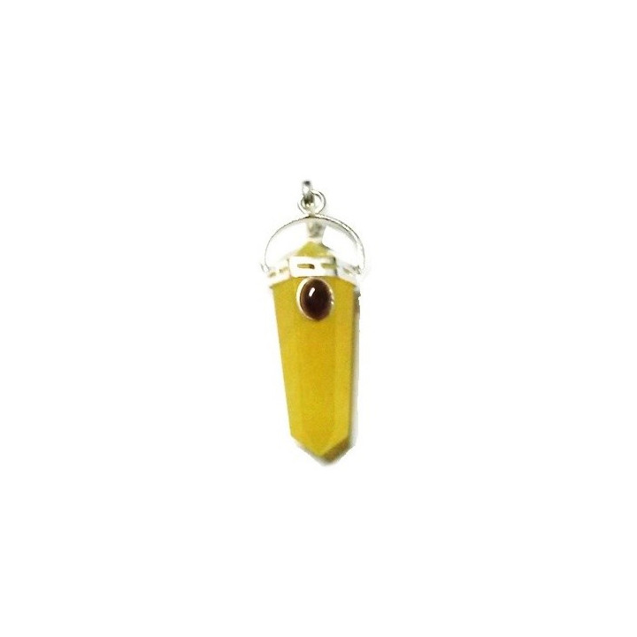 yellow quartz tip - pendant