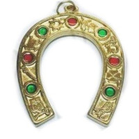 herradura de la suerte (dorada)