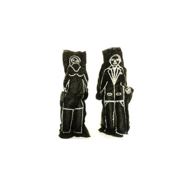 bonecos de pano Vodu (voodoo)– casal preto