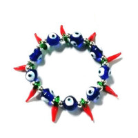 turkey eye bracelet - peppers