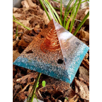 Orgonite Pyramid with Black Tourmaline - M