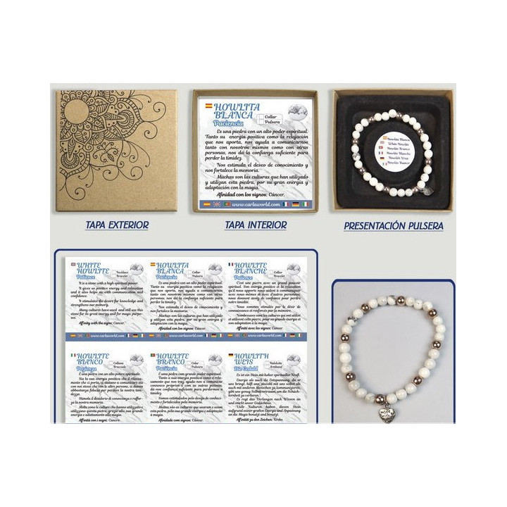 {
  "name": "Elegant Bracelet - White Howlite with Amulet"
}