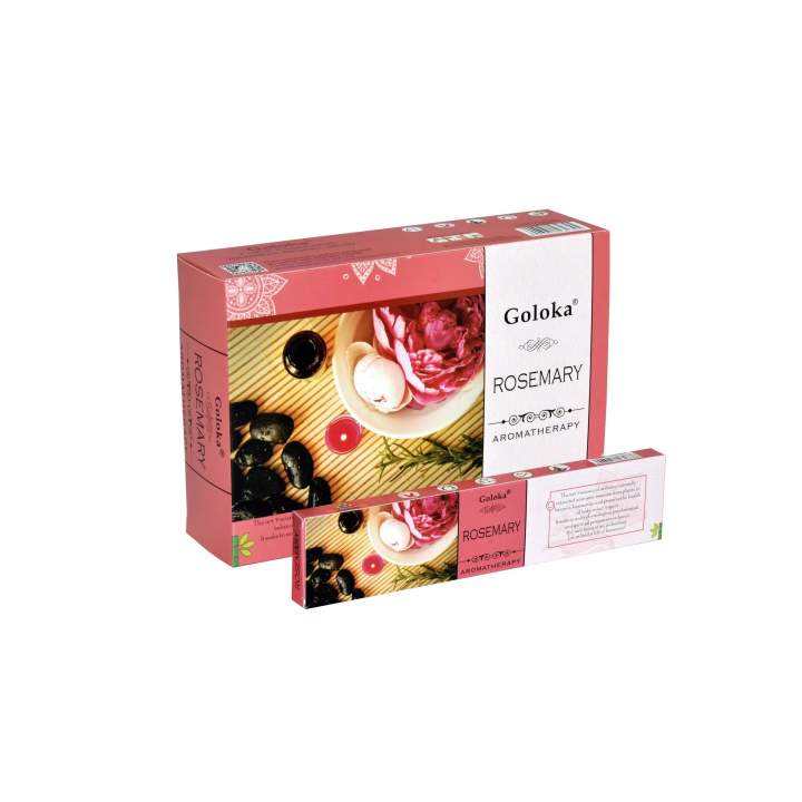 Incenso Aromaterapia Alecrim - Goloka 15 Gr