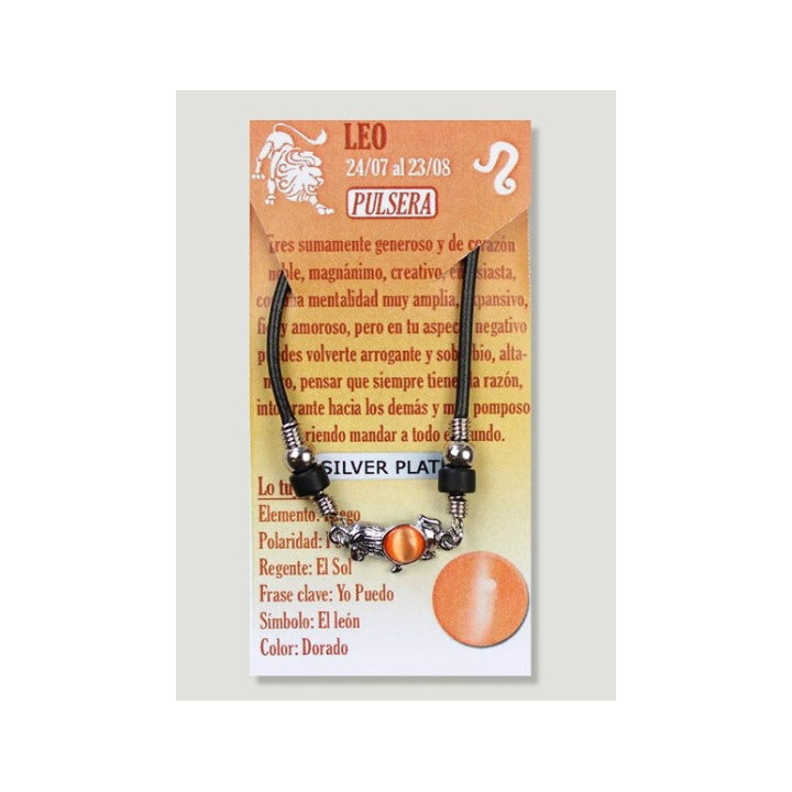 Pulseira Signo Leão - Prateada