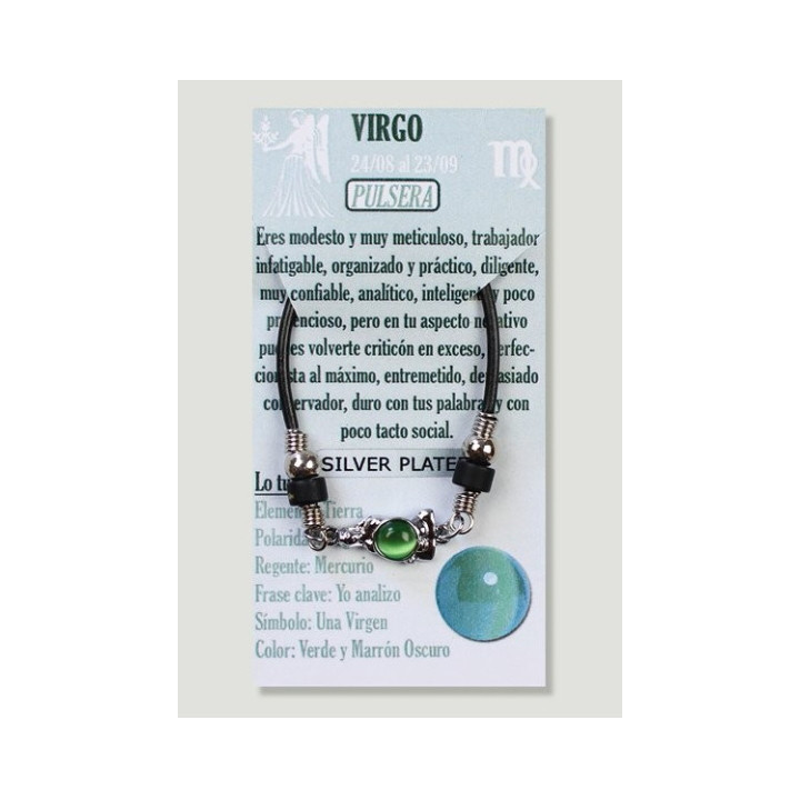 Pulseira Signo Virgem - Prateada