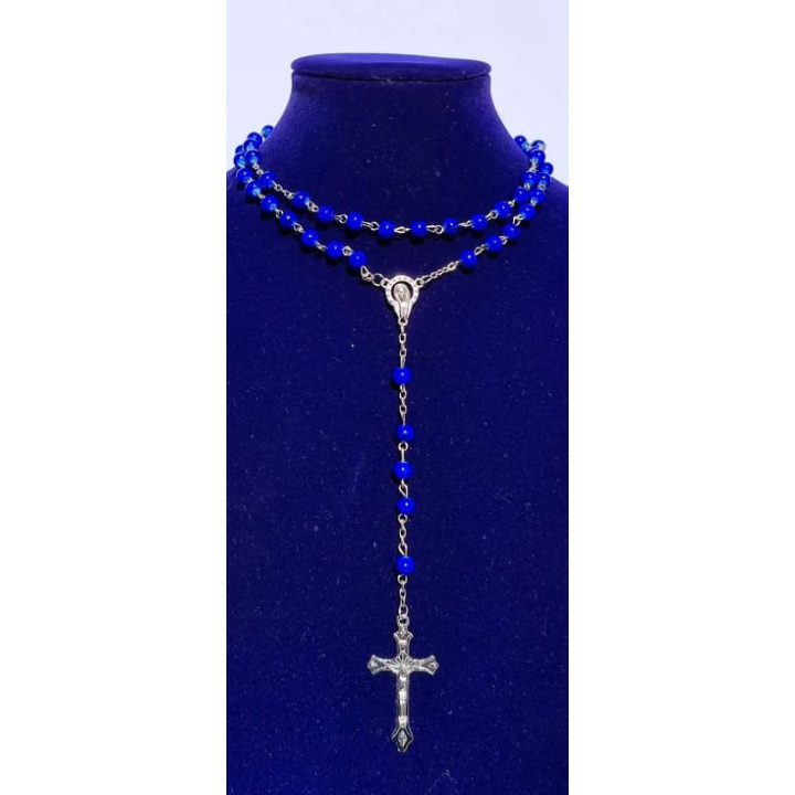Blue Agate Rosary