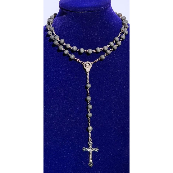 Terço de Madeira Preto