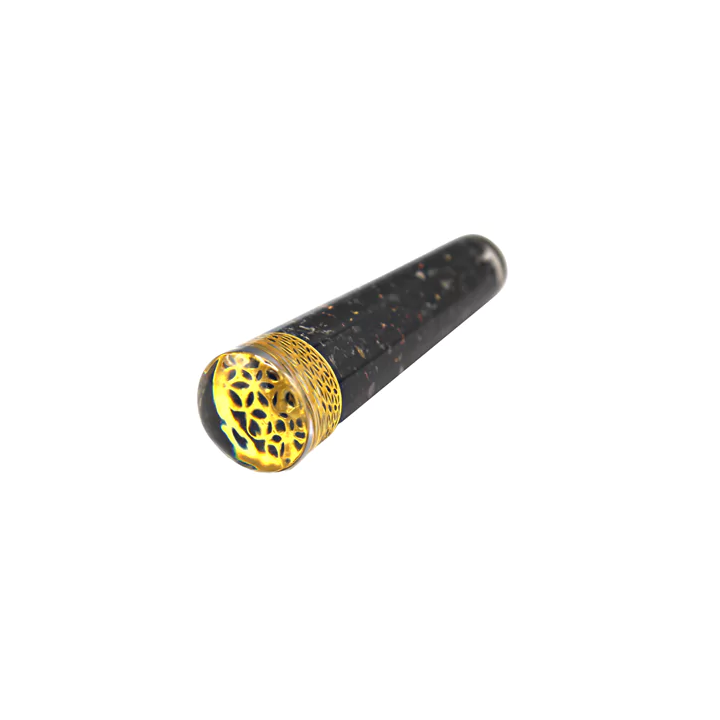 {
  "product_name": "Black Tourmaline Orgonite and Flower of Life Massage Wand"
}
