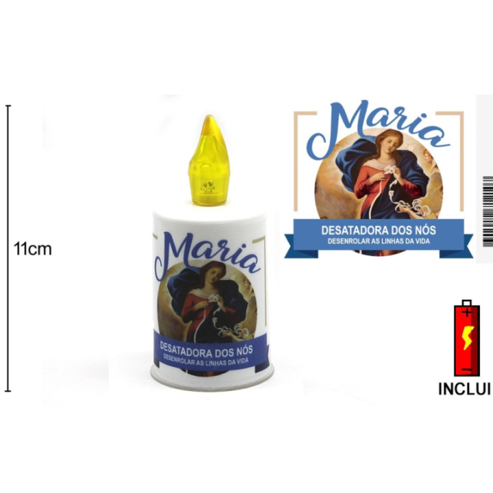 Vela Led Maria Desatadora de Nós