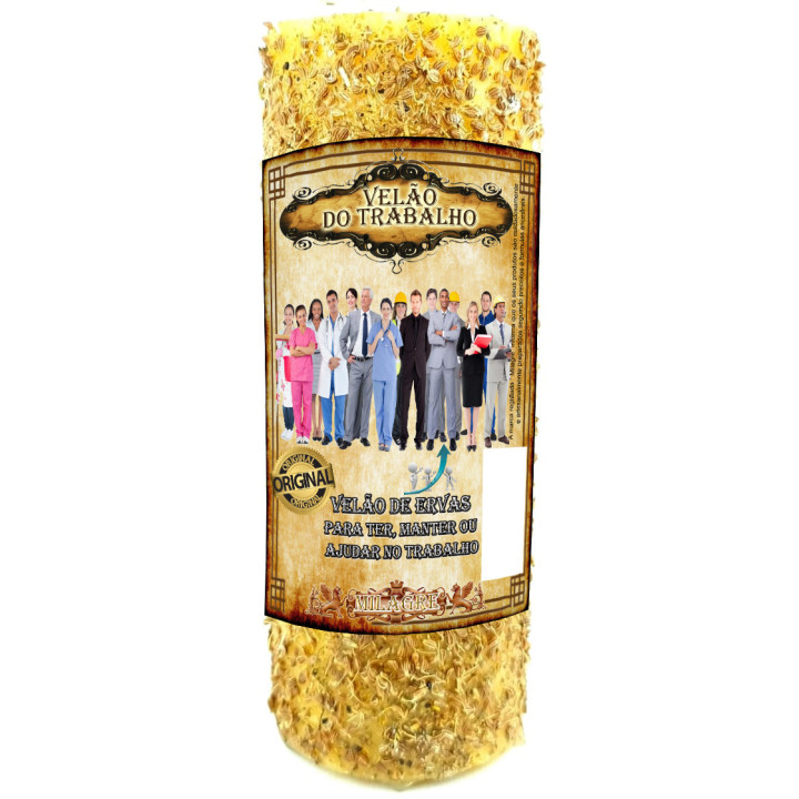 Vela de trabajo - vela de hierbas