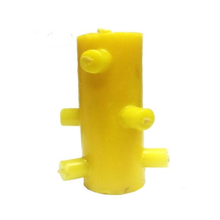 vela 7 mechas amarelo – contra inveja