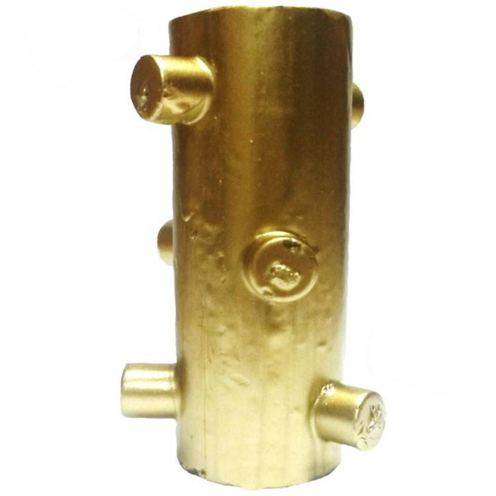 vela 7 mechas dourado – abundancia y felicidad