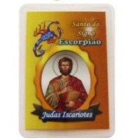 tarjeta de signo - escorpio / san judas iskaryotes