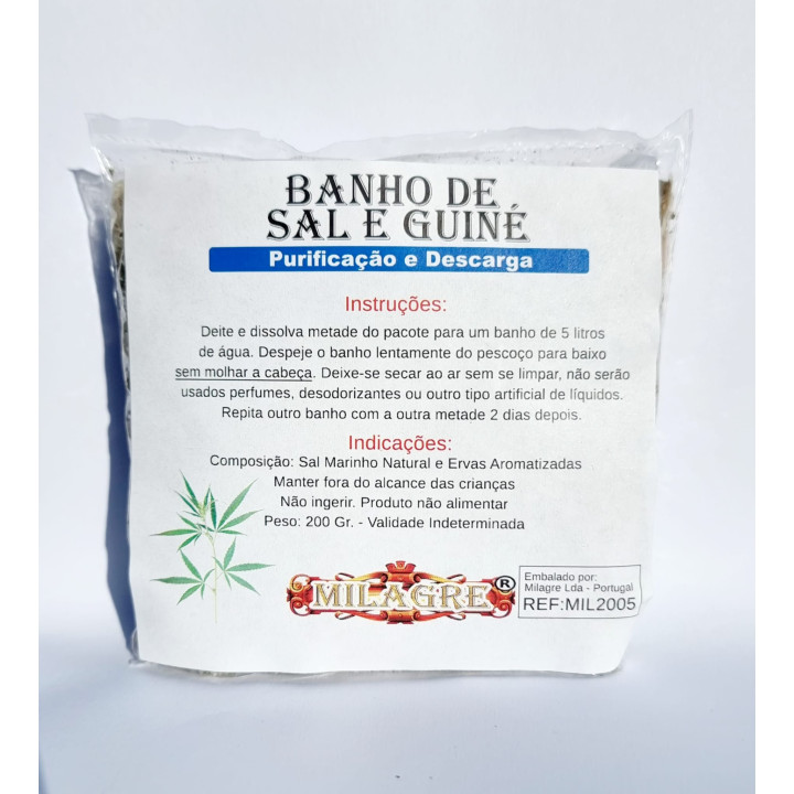banho de sal e guiné