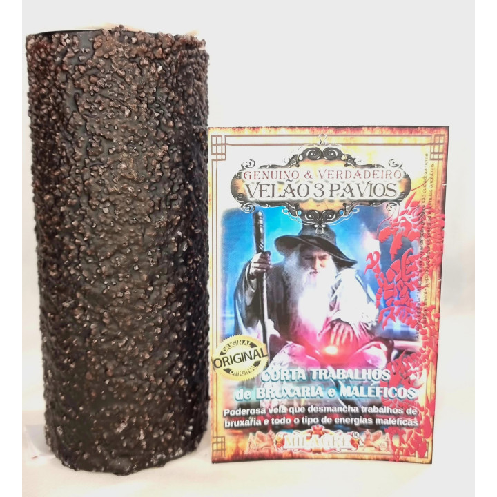 {
  "text": "3-wick candle – to cut out witchcraft works"
}