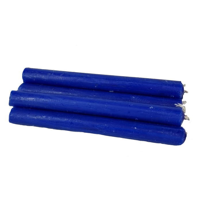 {
  "text": "10 dark blue candles (15×15)"
}