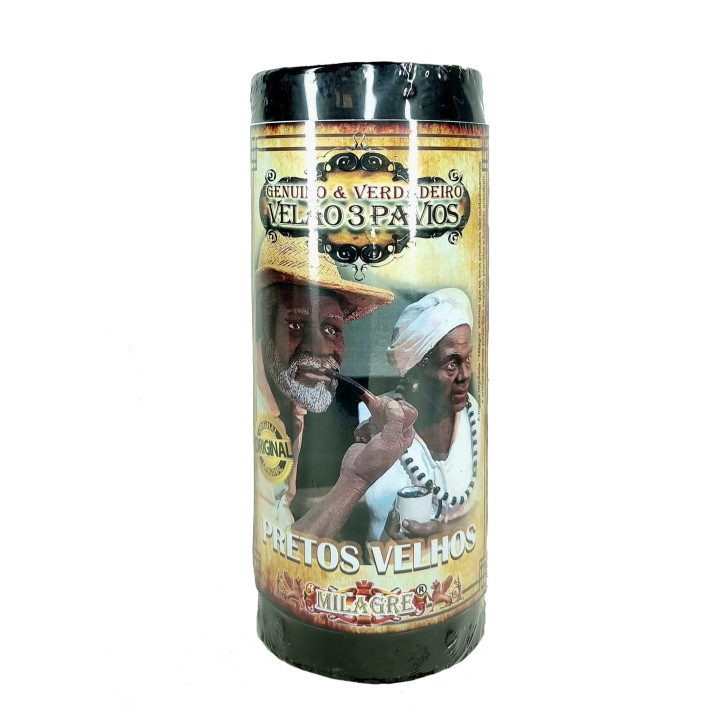vela de 3 pavios orixá – pretos velhos