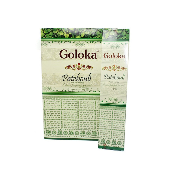 {
  "name": "Goloka Patchouli Incense 15g"
}