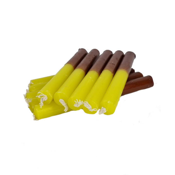 {
  "product_name": "Yellow and Brown Candle"
}