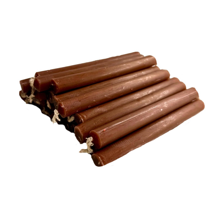 {
  "text": "brown candles"
}