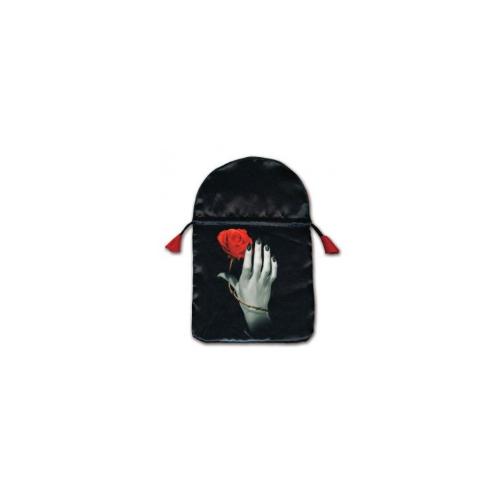 saco para tarot – mão de rosa